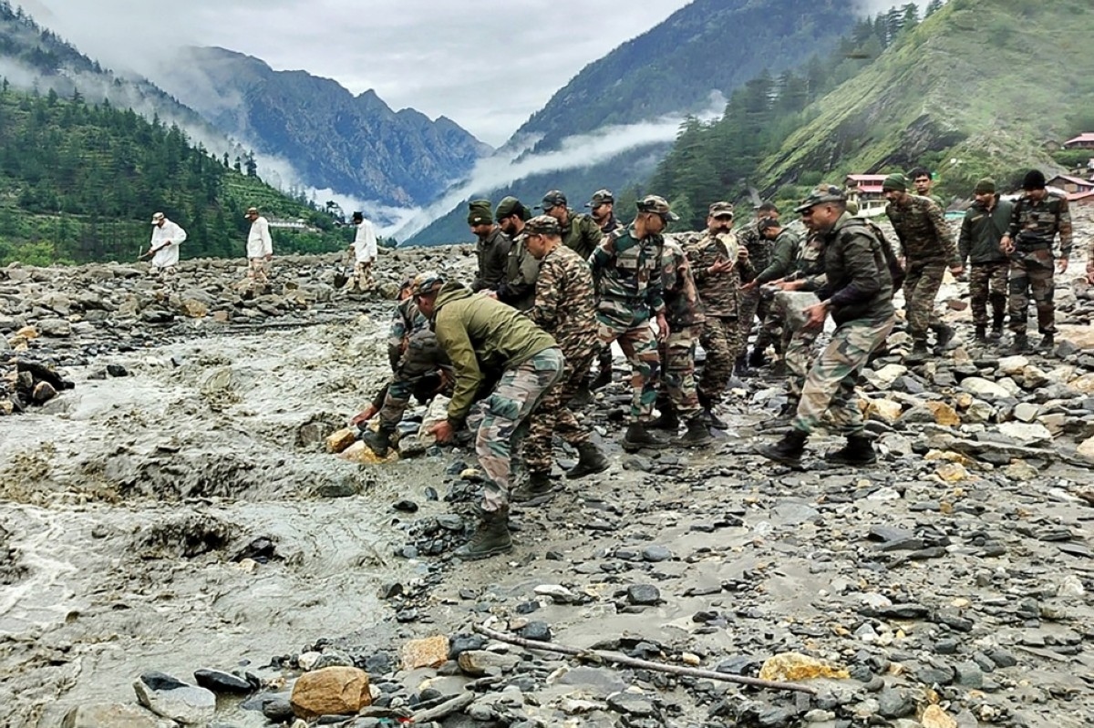 Indian army searches for scores missing after Himalayan flood