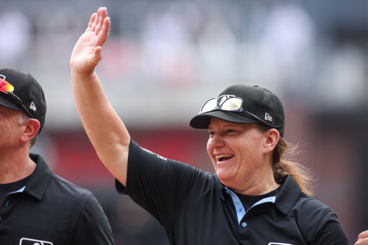 Pawol becomes first woman to umpire in Major League Baseball