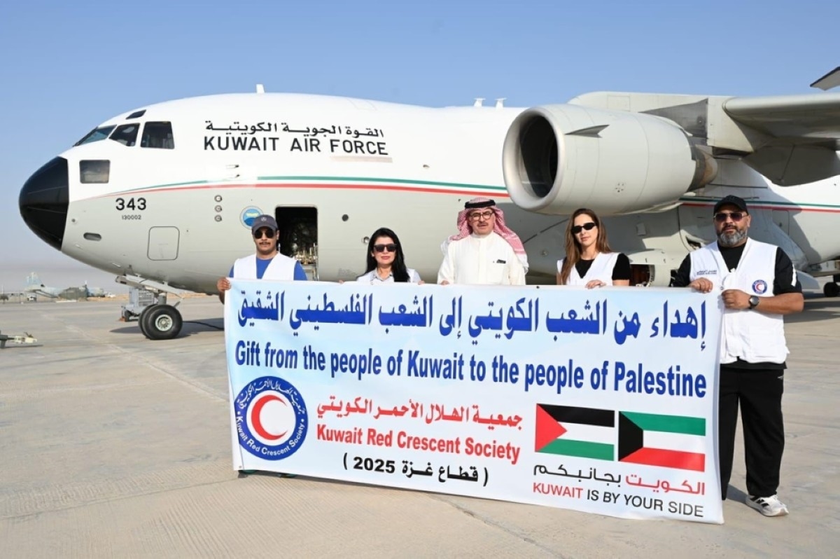 Kuwait delivers 40 tons of aid to Gaza