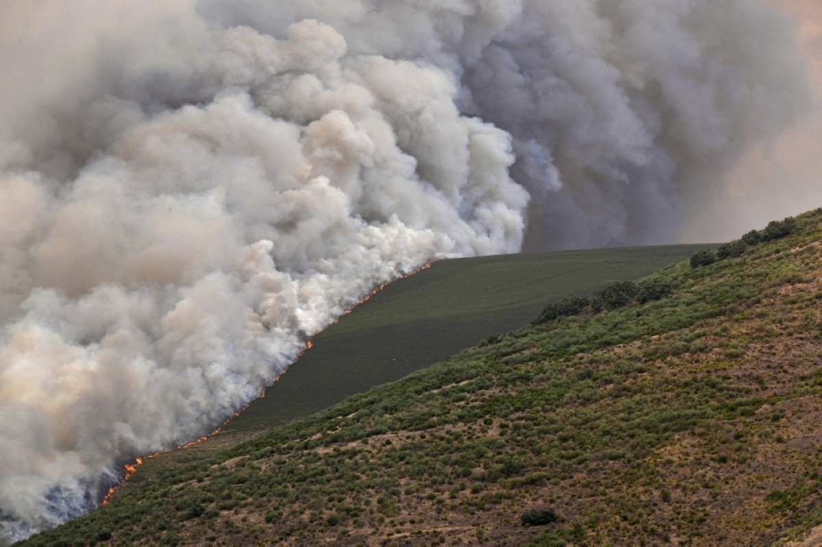 Record Spanish wildfires close part of Camino de Santiago