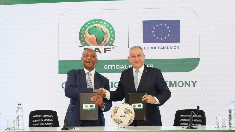 شراكة تاريخية بين 'الكاف' والاتحاد الأوروبي لرعاية كأس أمم أفريقيا