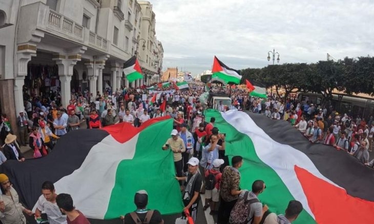 'جبهة دعم فلسطين' تستنكر تعميق التطبيع مع إسرائيل وتعلن المشاركة في المسيرة العالمية نحو غزة