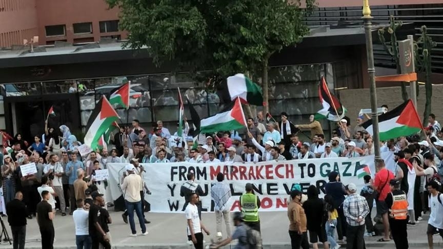 وقفة في مراكش تنديدا بالإبادة الإسرائيلية في غزة والعدوان على إيران