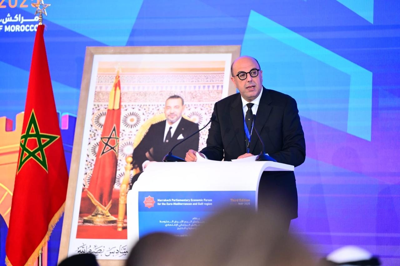 النص الكامل لكلمة ولد الرشيد أمام منتدى مراكش البرلماني الاقتصادي للمنطقة الأورومتوسطية والخليج