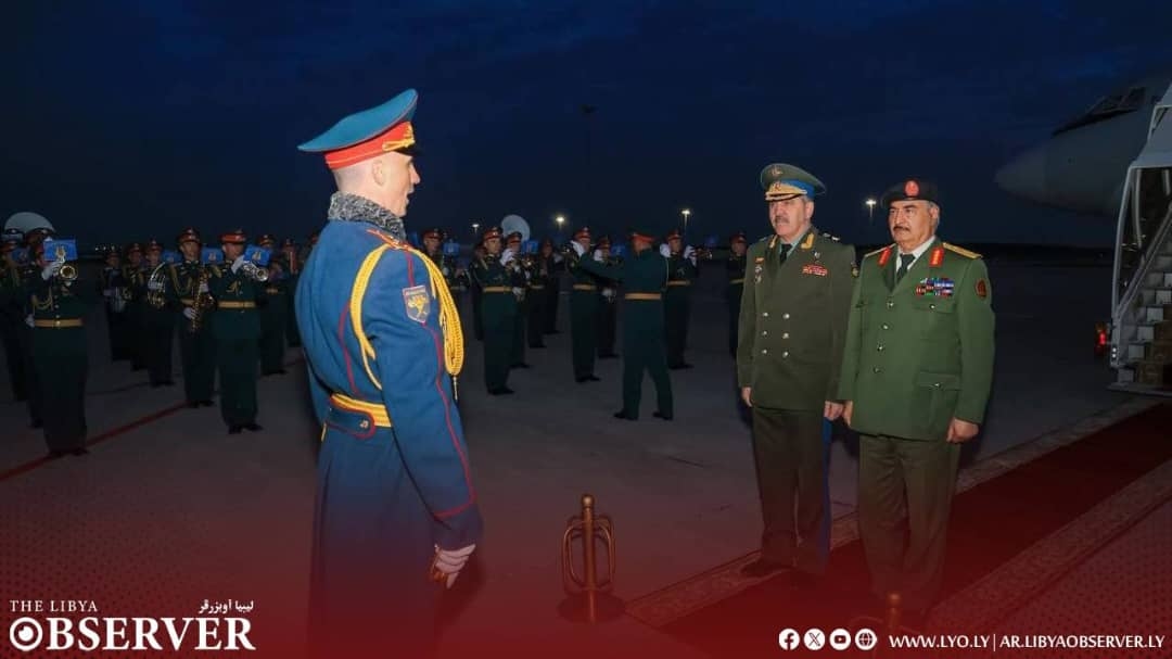 Haftar arrives in Moscow with his son Saddam