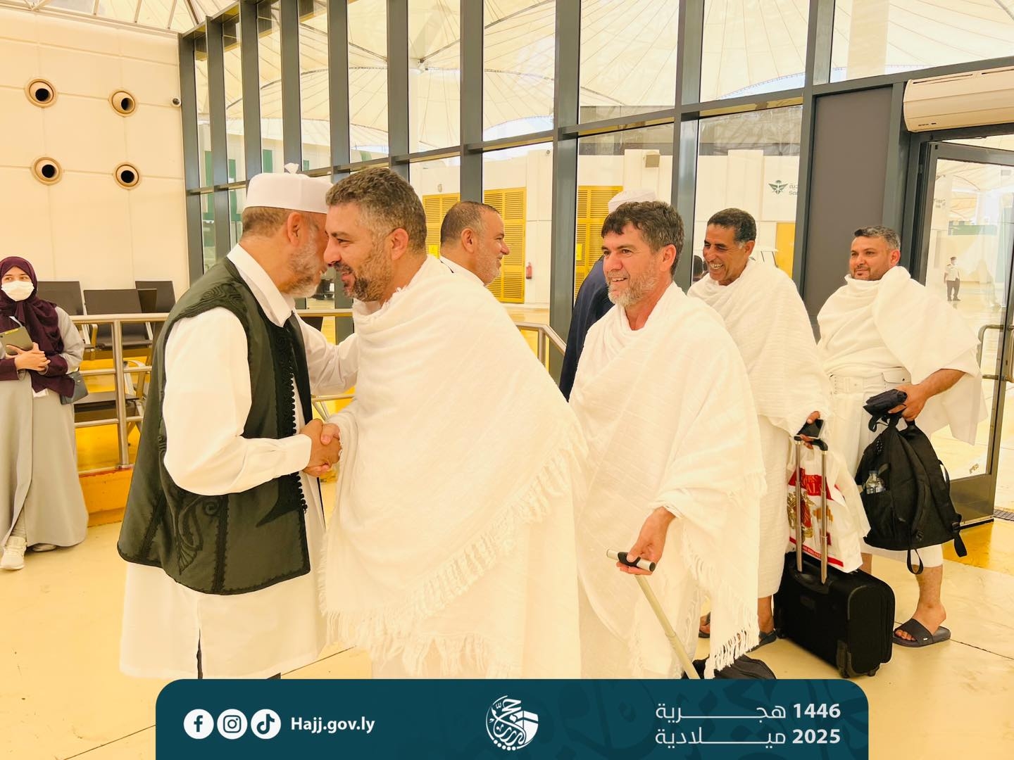 First group of Libyan pilgrims arrives in Mecca