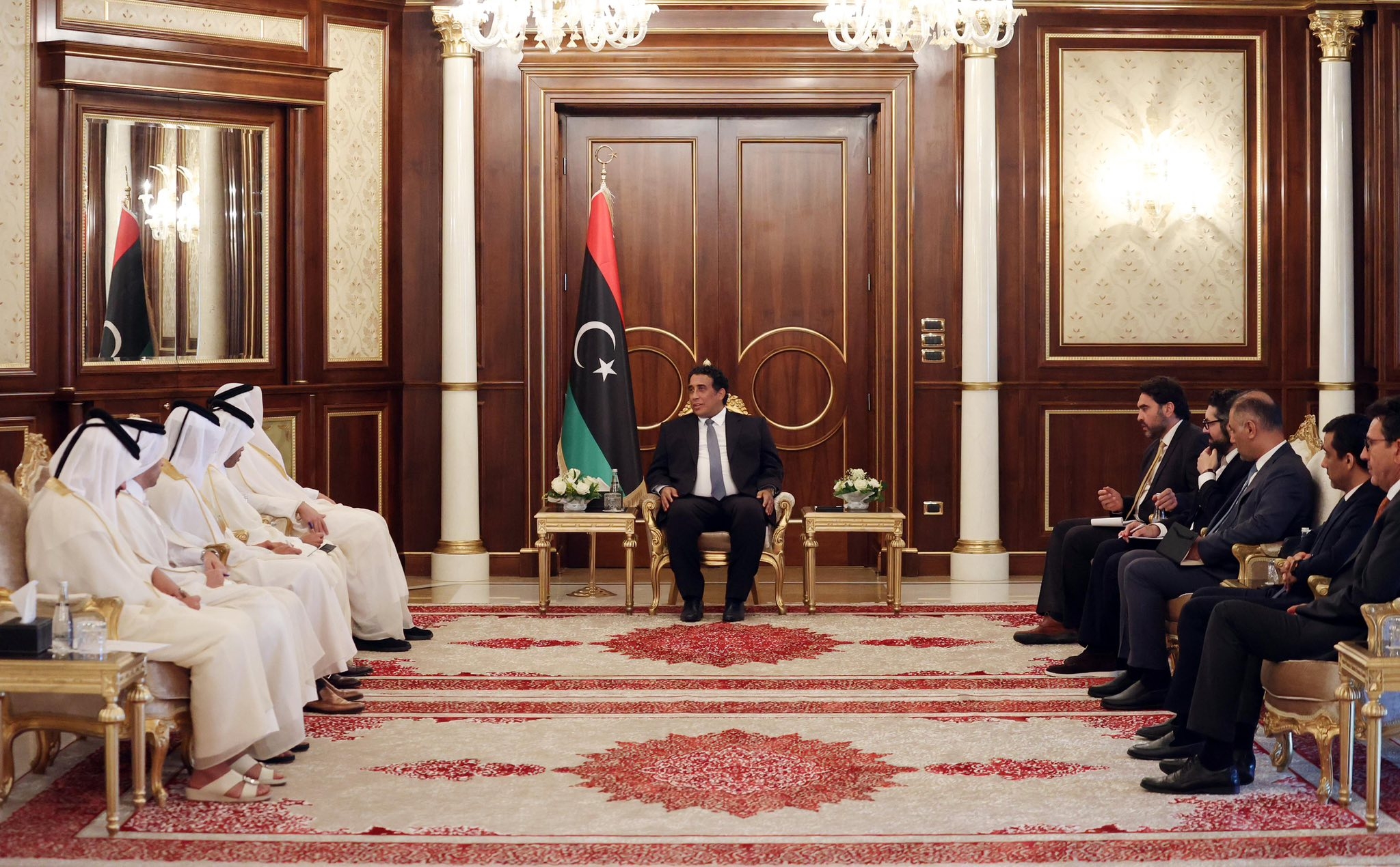 Qatari Minister assures Menfi of support to Libya's legitimate institutions