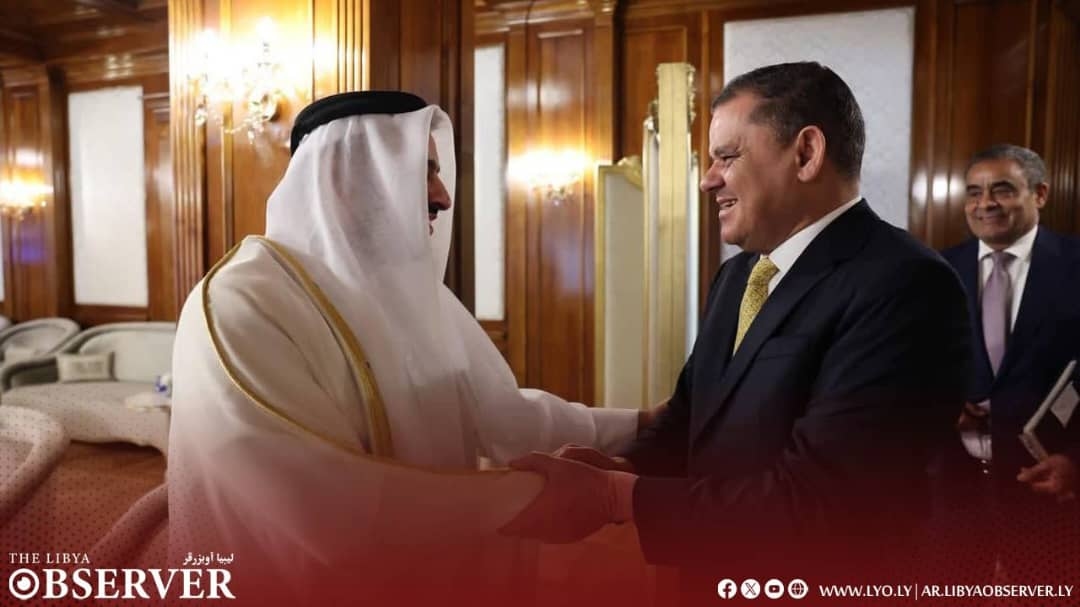 Dbeibah receives Qatari Minister of State
