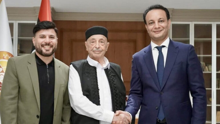 Aqilah Saleh discusses controversial 69 billion budget with Belqasim Haftar