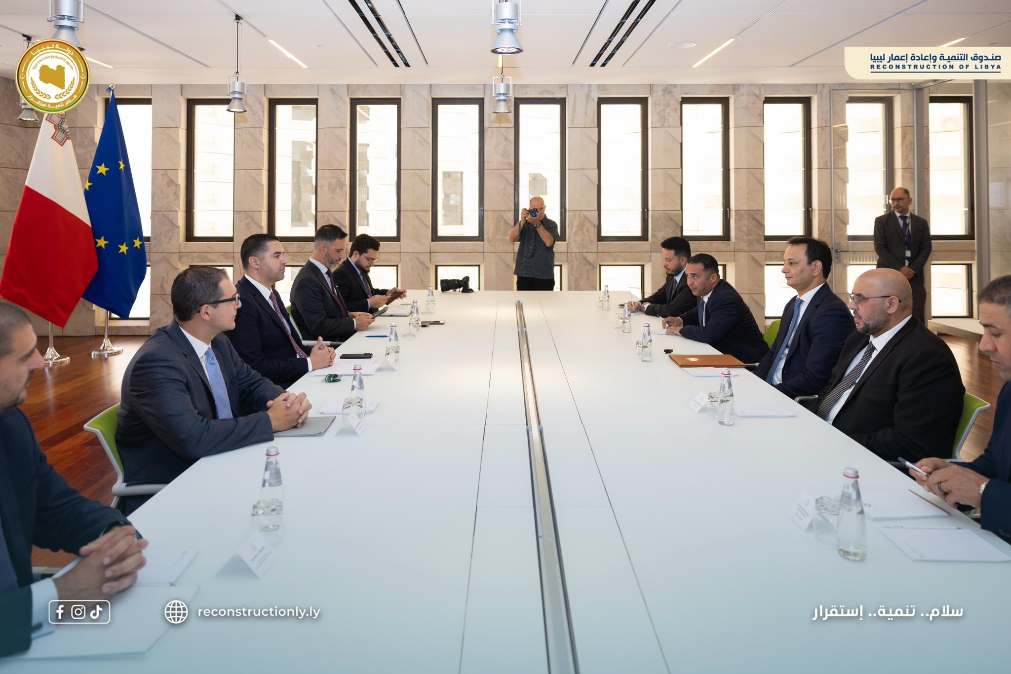 Belgassim Haftar reviews Maltese companies' contribution to Libya's reconstruction projects