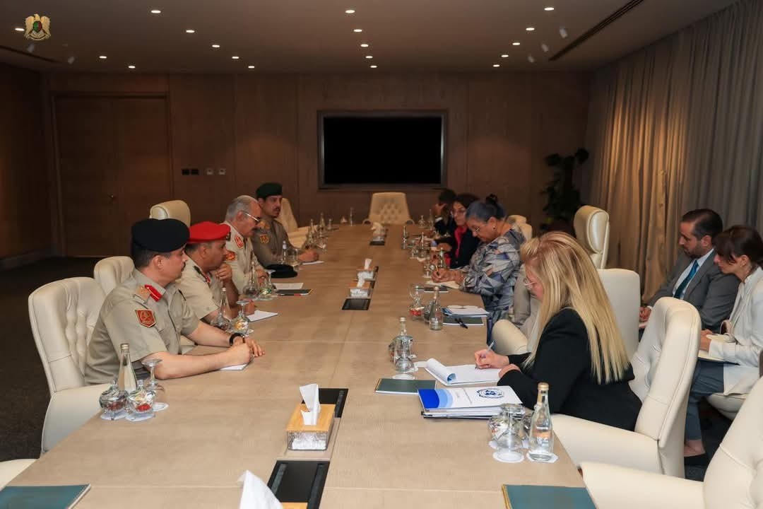 Tetteh discusses political stability in Libya with Haftar