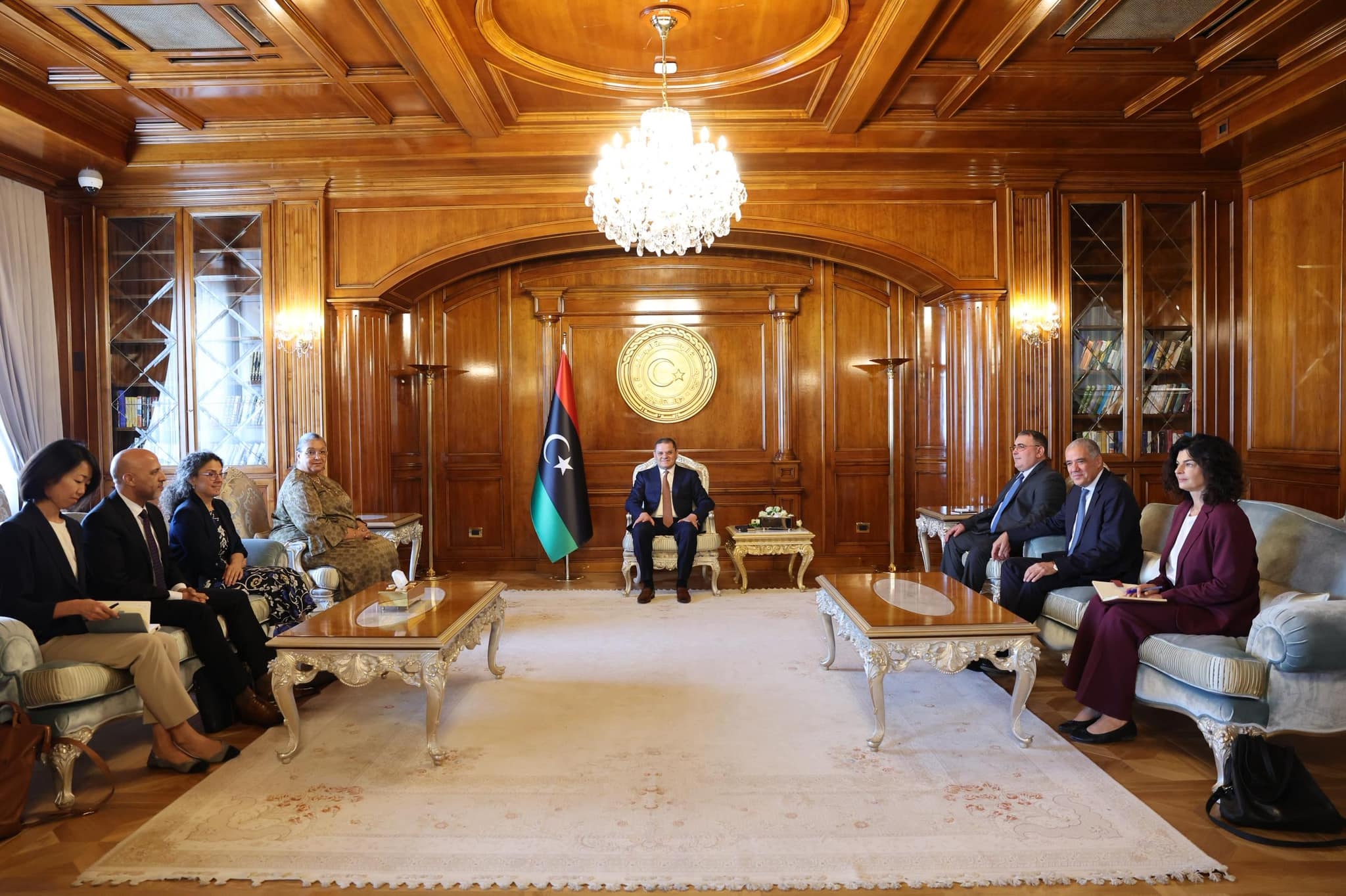 Dbeibah discusses political process with UN and German officials