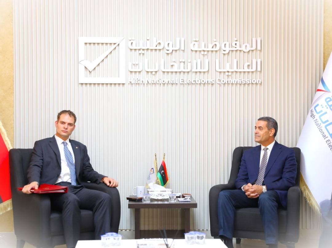 HNEC head discusses Libya's elections with UK minister