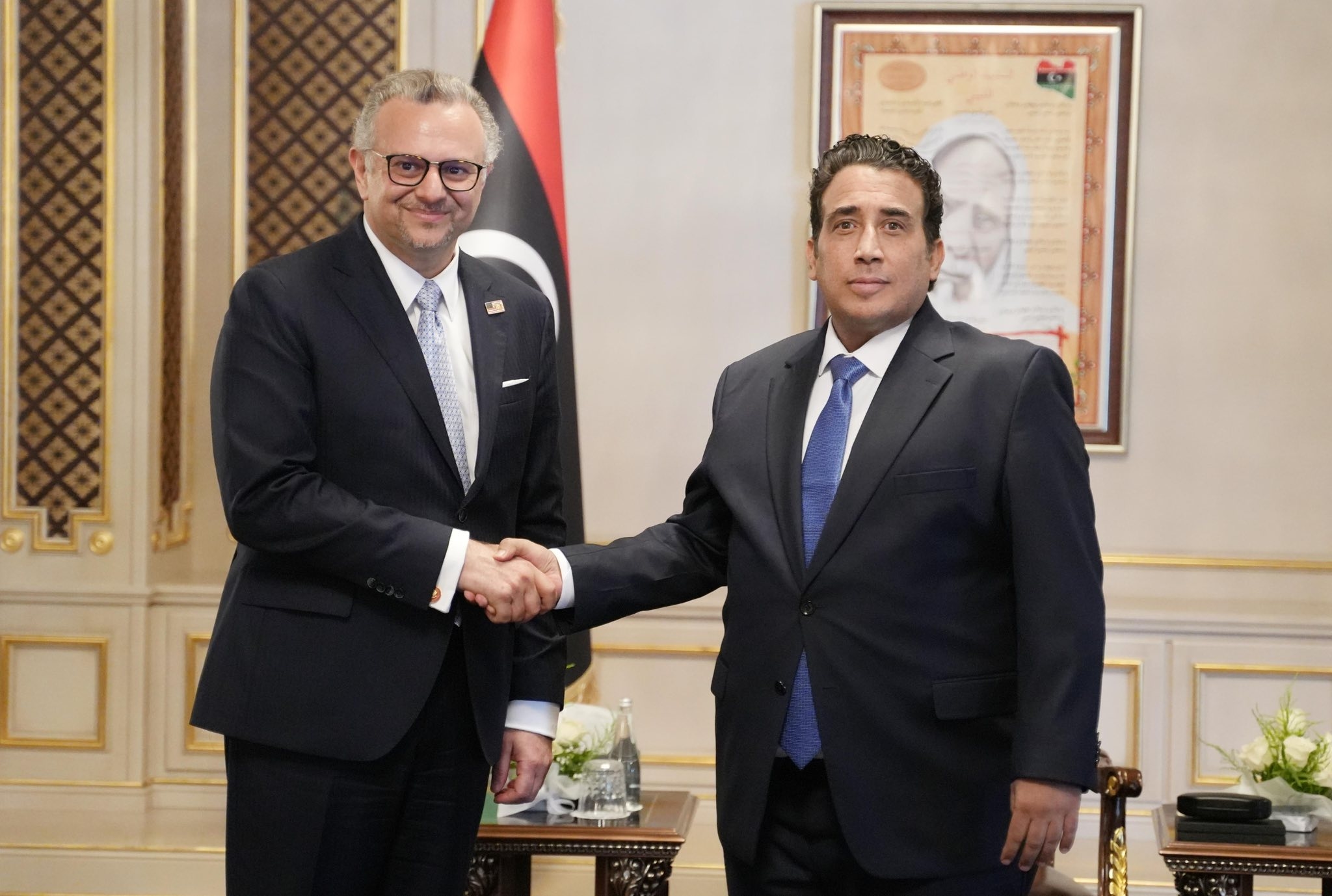 Menfi discusses bolstering strategic cooperation with Washington in meeting with Trump's Advisor