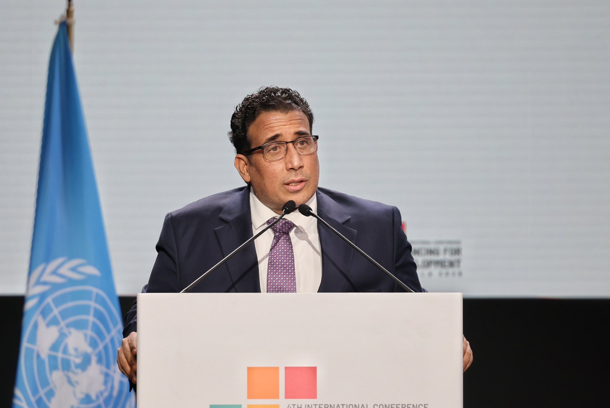 Menfi calls from Seville for international support to rebuild Libya