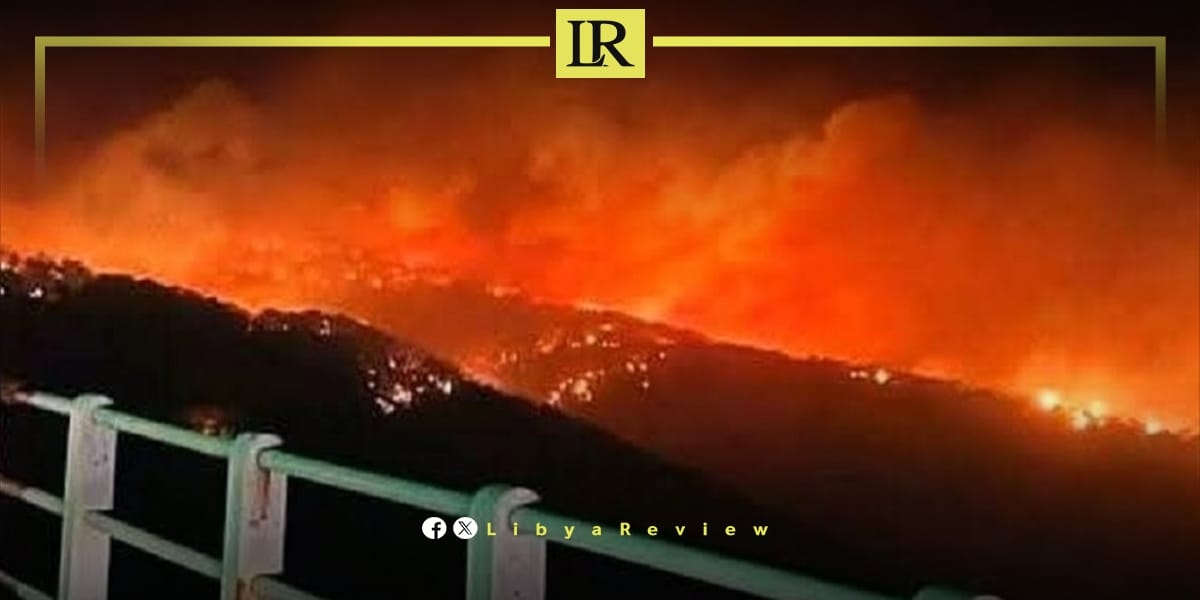 Night Fires in Libya Blamed on Humans
