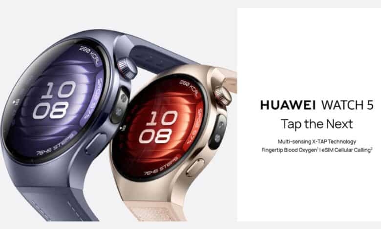 رسميا .. 'هواوي' تطرح ساعة Huawei Watch 5 بمستشعر جديد لمراقبة الصحة