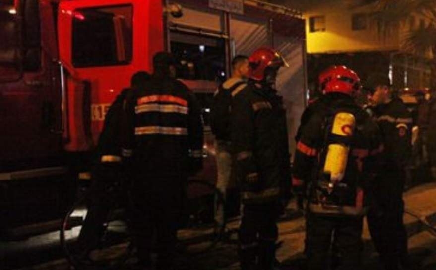 حريق مهول ضواحي طنجة يدمر بالكامل مستودعا عشوائيا للمتلاشيات