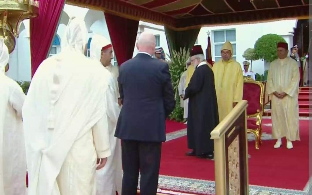 رئيس الفيفا يوجه رسالة شكر الى جلالة الملك والمغاربة