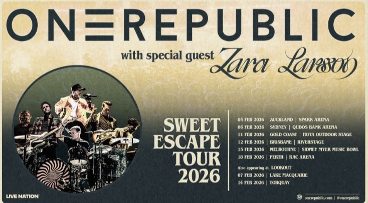 OneRepublic Announce Eagerly Awaited Return To Australia And New Zealand For The Sweet Escape Tour 2026