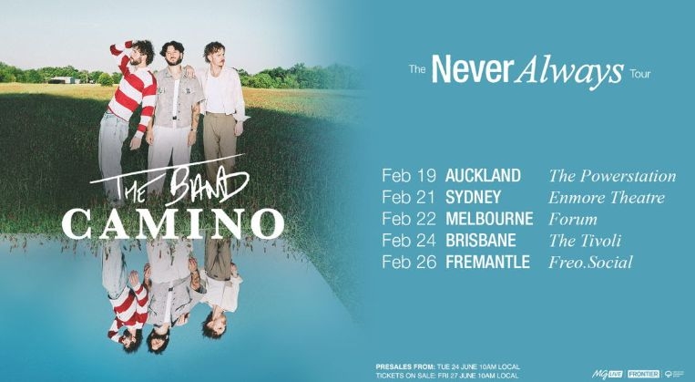 The Band CAMINO Announce Live Return To Australia & New Zealand: The NeverAlways Tour
