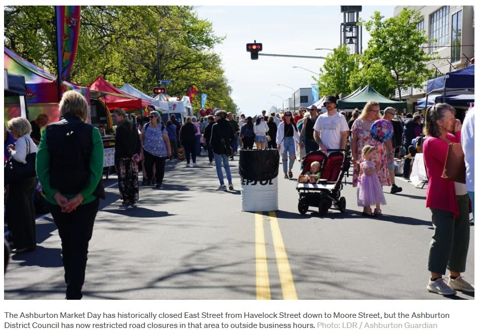 Ashburton's Market Day To Move After Retailer Complaints