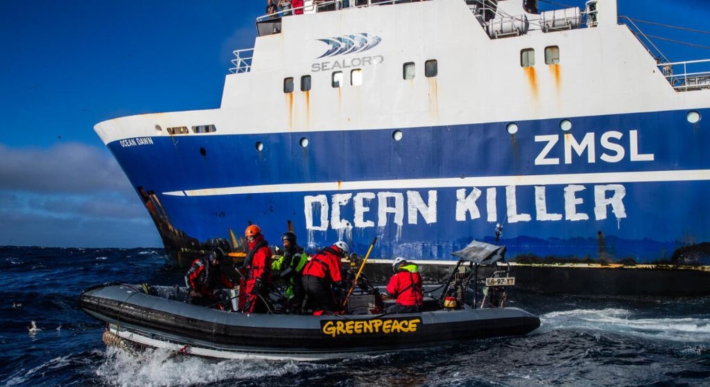 Greenpeace Activists Confront Second "Ocean Killer" At Sea, As Vessels Turn Off AIS