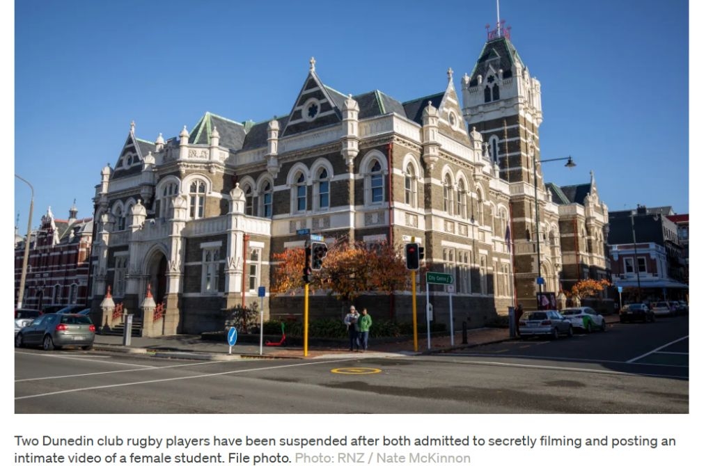 Two Dunedin Club Rugby Players Suspended After Secretly Filming And Posting Intimate Videos Of Student