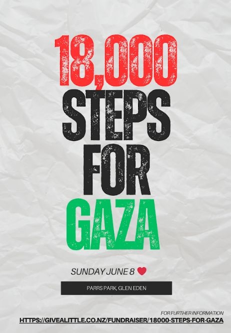 Kiwi Screen Community And Auckland Locals Take 18,000 Steps To Honour Gaza's Lost Children
