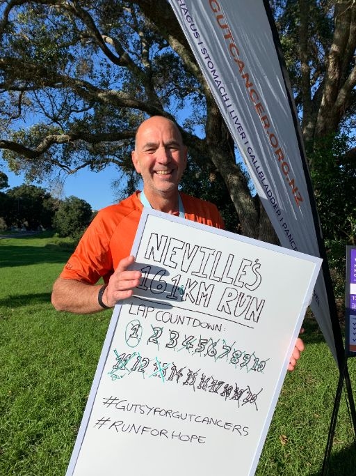 Orewa Local Gets #GutsyForGutCancer Running 161km In Under 24 Hours