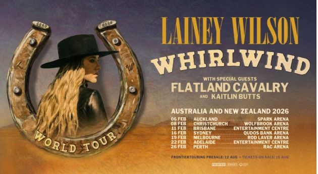 Grammy-Award Winning Country Singer-Songwriter Announces AU & NZ Dates For The WHIRLWIND WORLD TOUR