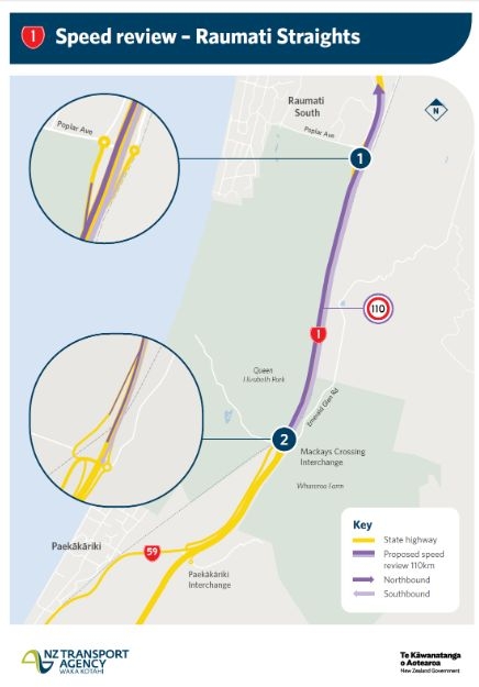 110km/h Speed Limit Consultation Begins For SH1 Transmission Gully And Raumati Straights