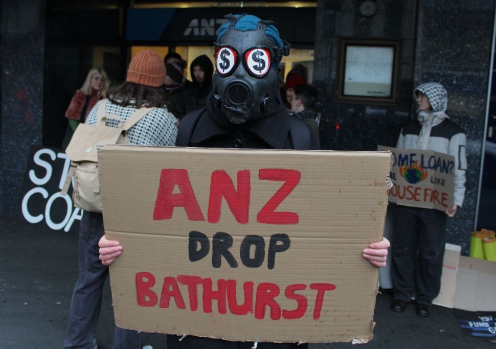 ANZ Protest In Dunedin – As Part Of A Series Of Protests Around The Country
