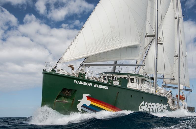 Greenpeace Flagship Rainbow Warrior Returns For 40th Anniversary Of French Bombing In Auckland On 10 July