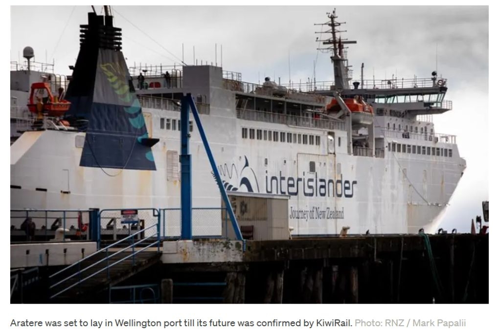 Aratere Retires After Final Voyage Across Cook Strait