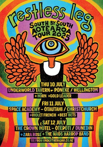 Restless Leg Announce Their First Ever New Zealand Tour