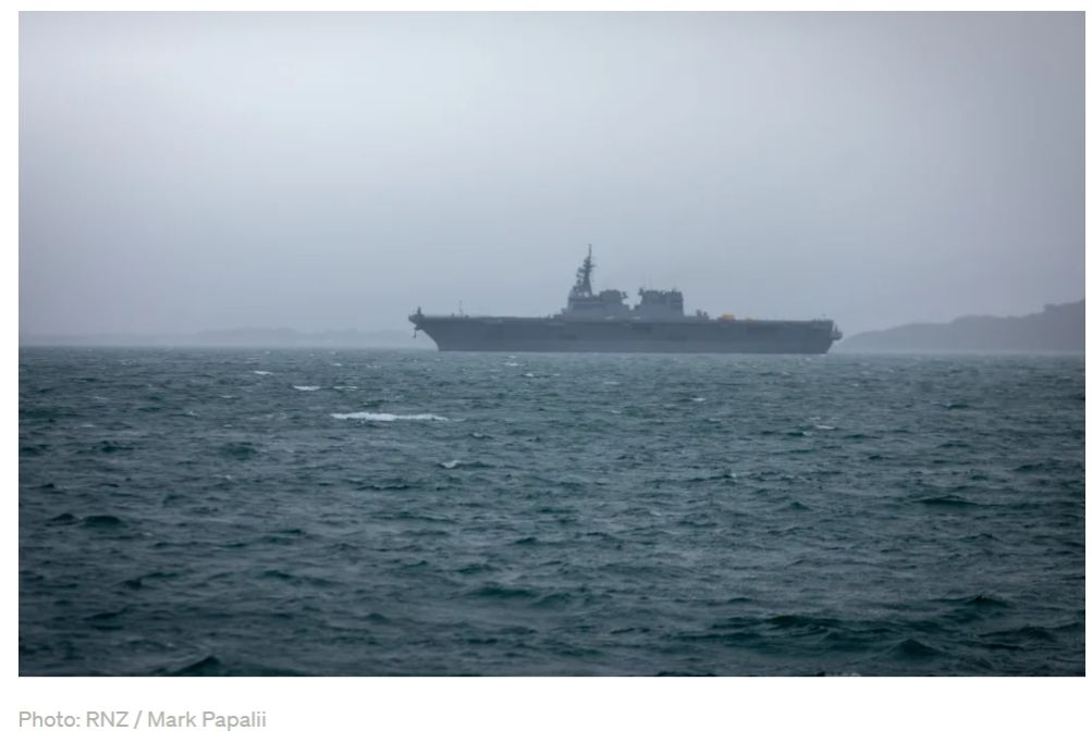 Japanese Warships Arrive In Wellington