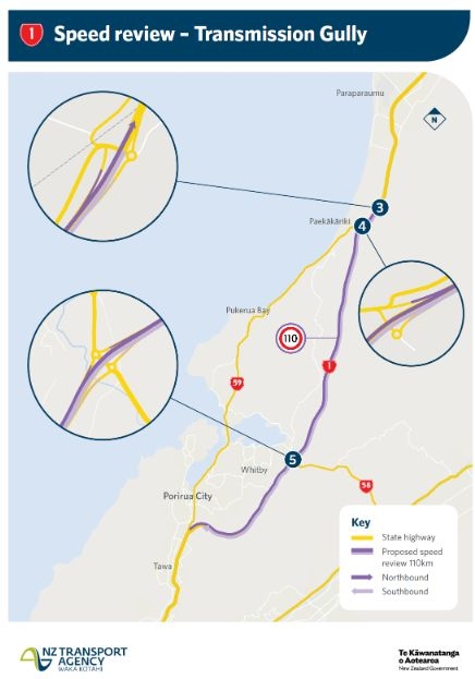 110km/h Speed Limit Consultation Begins For SH1 Transmission Gully And Raumati Straights