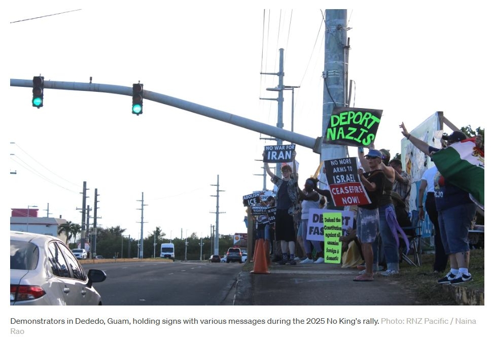 No King's Protest In Guam Demands Protection Of Democracy And Equal Rights