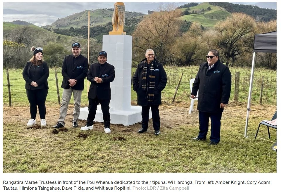 Matariki Pou Whenua Unveiling Marks Milestone For East Coast Marae's Cyclone Rebuild