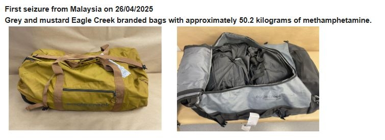 Customs Seizes 90 Kilograms Of Methamphetamine Across Two Flights In 12 Hours