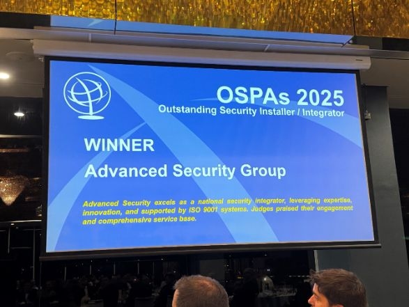 Advanced Security Group Recognised At Outstanding Security Performance Awards (OPSA's)