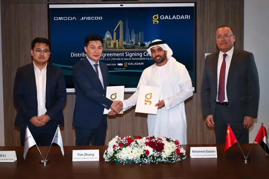 تعاون بين 'أومودا وجايكو' ومجموعة 'كلداري' لتصبح أول موزع لمركباتها في الإمارات العربية المتحدة