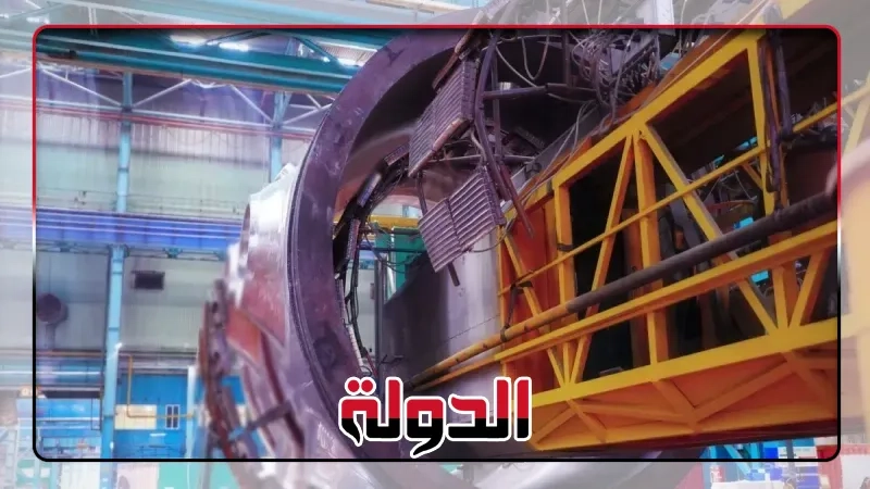 مهندسو روساتوم ينجحون في لحام النصف العلوي لوعاء مفاعل محطة الضبعة النووية