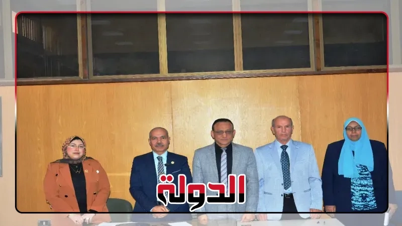 جامعة أسيوط تستقبل أعضاء لجنة مركز الخدمات الإلكترونية