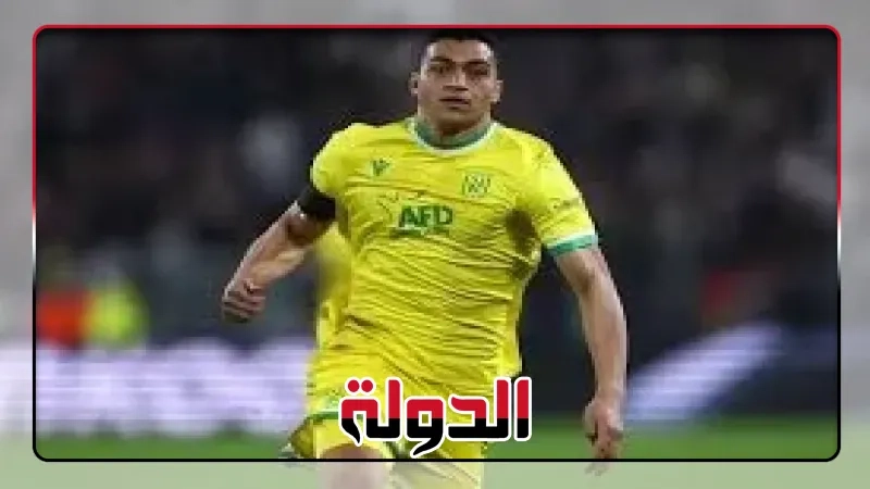 مصطفى محمد بديلا، التشكيل الرسمي لمباراة نانت وباريس في الدوري الفرنسي