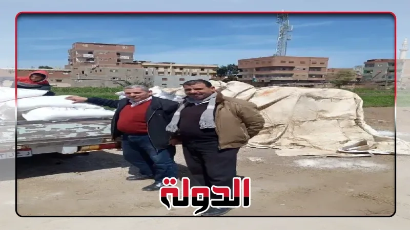 تموين الشرقية ضبط 3 طن ملح طعام مجهولة بديرب نجم