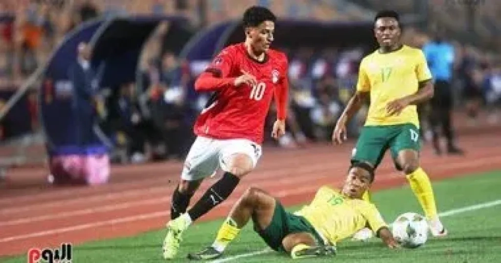 منتخب مصر يتقدم بهدف على جنوب أفريقيا فى افتتاح أمم أفريقيا للشباب