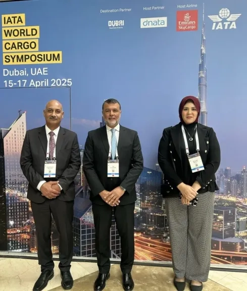 مصر للطيران للشحن الجوي تشارك في فعاليات مؤتمر IATA World Cargo Symposium بدبي
