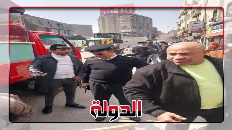 جهاز مدينه اكتوبر يشن حمله مكبره لإزالة الاشغالات بالحى السادس